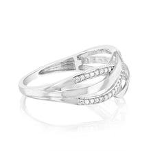 Load image into Gallery viewer, Luminesce Lab Grown 1/10 Carat Diamond Ring in Sterling Silver