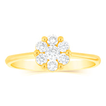 Load image into Gallery viewer, Luminesce Lab Grown 1/2 Carat Diamond Ring in 9ct Yellow Gold