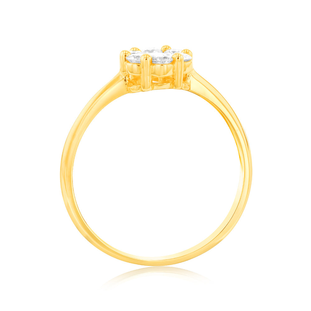 Luminesce Lab Grown 1/2 Carat Diamond Ring in 9ct Yellow Gold