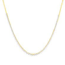 Load image into Gallery viewer, Luminesce Lab Grown 10ct Yellow Gold 3 Carat Diamond Tennis Necklace