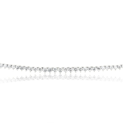 Luminesce Lab Grown 10ct Yellow Gold 3 Carat Diamond Tennis Necklace