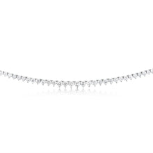 Load image into Gallery viewer, Luminesce Lab Grown 10ct White Gold Tennis Necklace in 3Carat Diamond