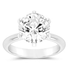 Load image into Gallery viewer, Luminesce Lab Grown 18ct White Gold Solitaire Ring in 5 Carat Certified Diamond