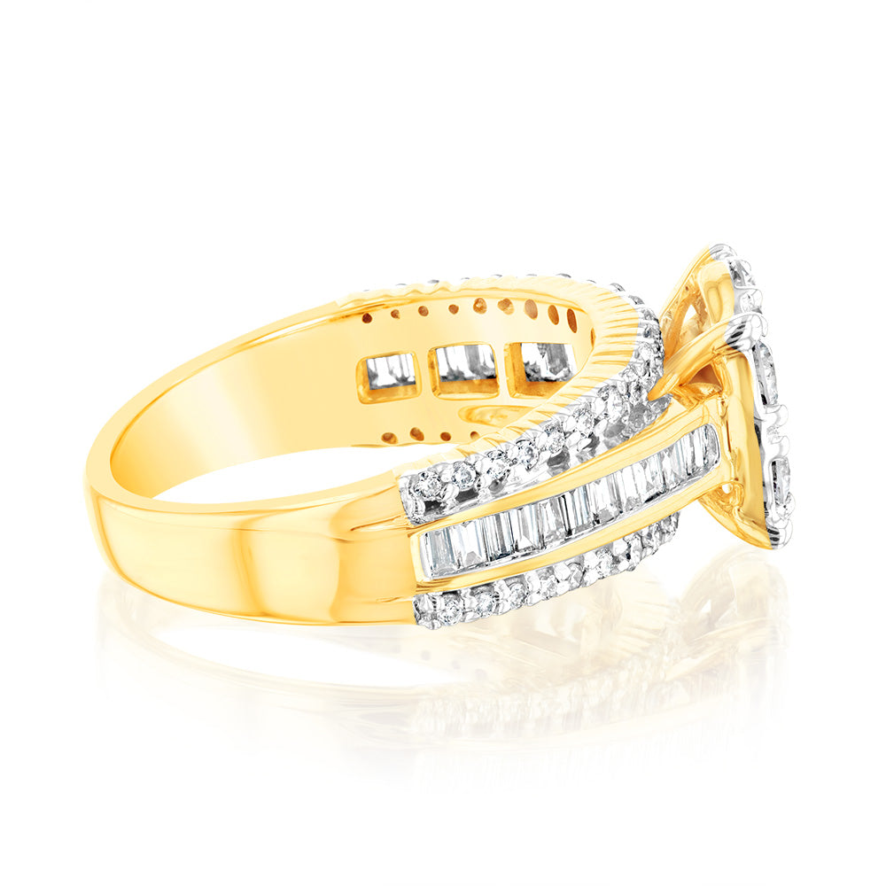 Luminesce Lab Grown 10ct Yellow Gold Ring in 1.25 Carat Diamond