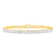 Load image into Gallery viewer, Luminesce Lab Grown 10ct Yellow Gold Fancy Bracelet in 2 Carat Diamond