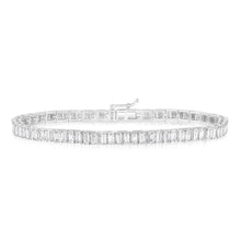 Load image into Gallery viewer, Luminesce Lab Grown 10ct White Gold Fancy Bracelet in 2 Carat Diamond