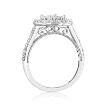 Load image into Gallery viewer, Luminesce Lab Grown 9ct White Gold 1.2 Carat Diamond Round Shaped Bridal Set