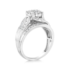 Load image into Gallery viewer, Luminesce Lab Grown 10ct White Gold 1 Carat Diamond Cluster Ring