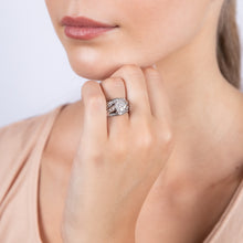 Load image into Gallery viewer, Luminesce Lab Grown 10ct White Gold 1 Carat Diamond Cluster Ring