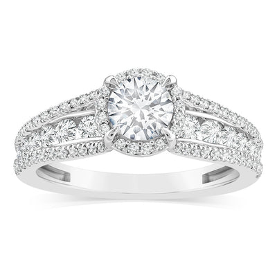 Luminesce Lab Grown 10ct White Gold 1.50 Carat Diamond Ring