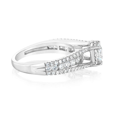 Luminesce Lab Grown 10ct White Gold 1.50 Carat Diamond Ring