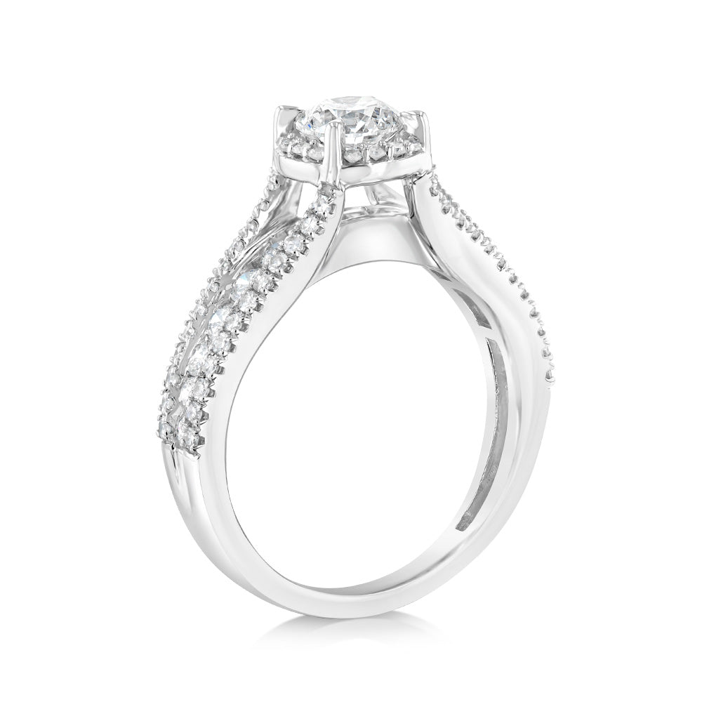 Luminesce Lab Grown 1.50 Carat Diamond Ring in 10ct White Gold.