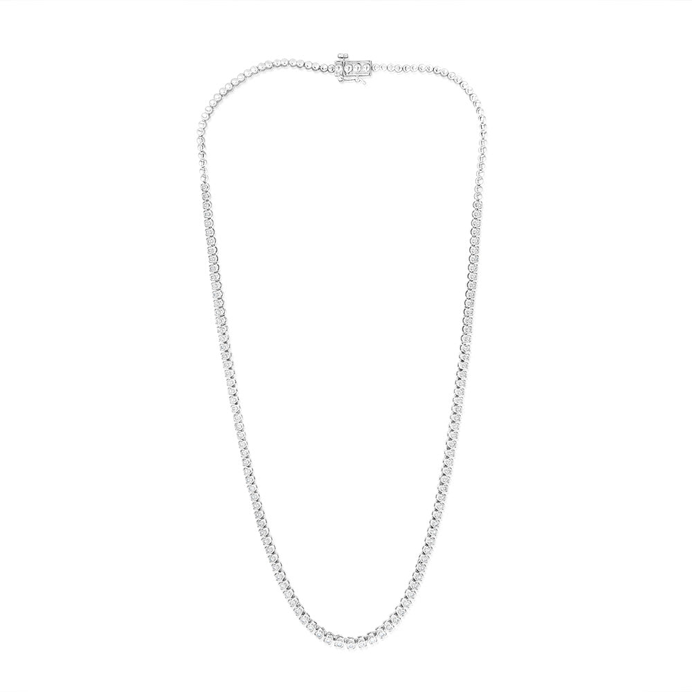 Luminesce Lab Grown Sterling Silver Necklace in 1Carat Diamonds