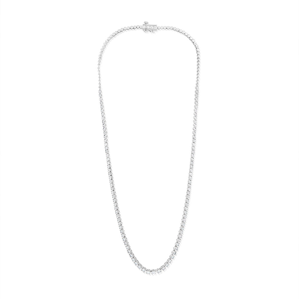 Luminesce Lab Grown Sterling Silver Necklace in 1/2 Carat Diamonds