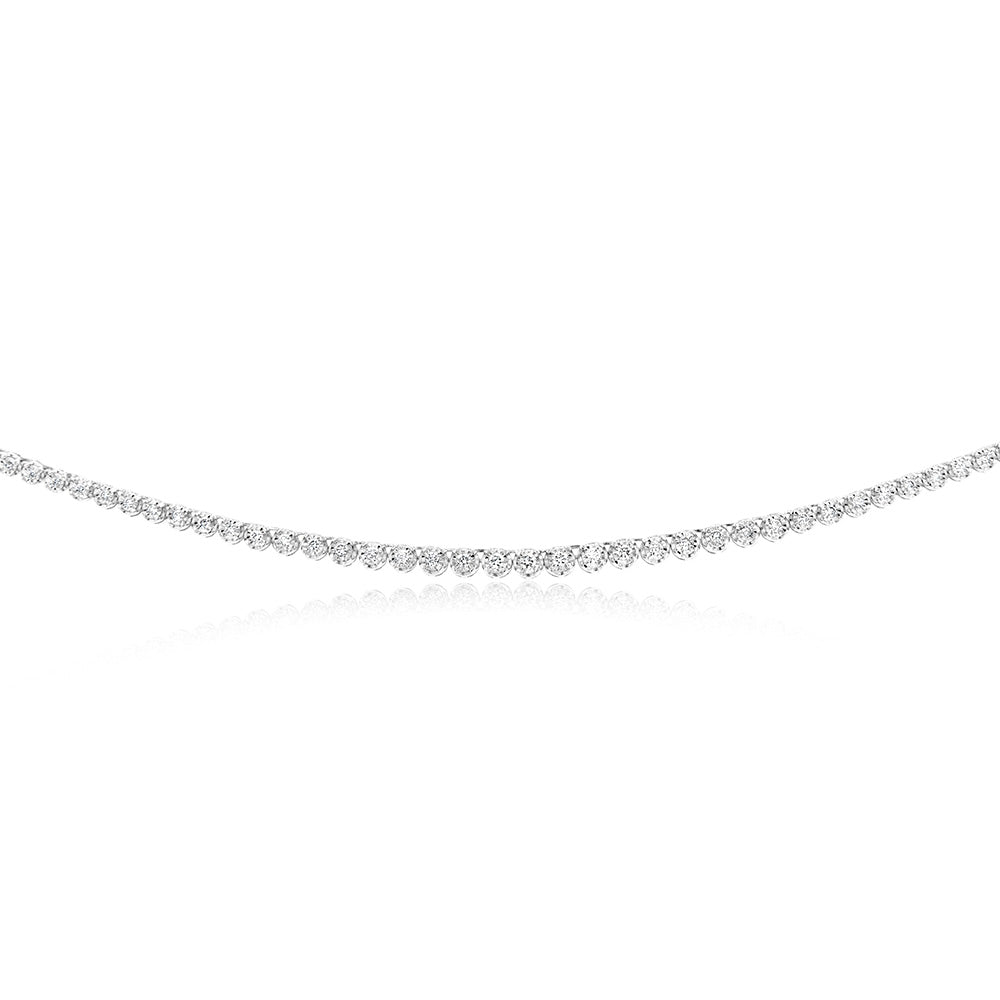 Luminesce Lab Grown Sterling Silver Necklace in 1/2 Carat Diamonds