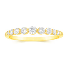 Load image into Gallery viewer, Luminesce Lab Grown 14ct Yellow Gold 1/2 Carat Diamond Eternity Ring