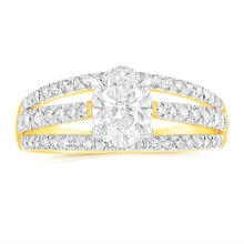 Load image into Gallery viewer, Luminesce Lab Grown 14ct Yellow Gold 1.5 Carat Diamond Solitaire Fancy Ring