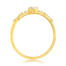 Load image into Gallery viewer, Luminesce Lab Grown 9ct Yellow Gold 0.30 Carat Diamond Solitaire Fancy Ring