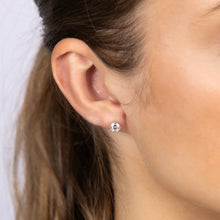 Load image into Gallery viewer, Luminesce Lab Grown 9ct White Gold 1 Carat Diamond Stud Earrings