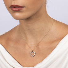 Load image into Gallery viewer, Luminesce Lab Grown 9ct Yellow Gold 0.95 Carat Diamond Heart Shaped Pendant