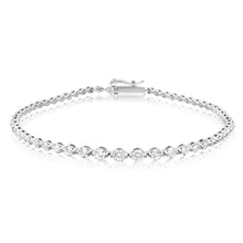 Load image into Gallery viewer, Luminesce Lab Grown Bracelet 1 Carat Diamond in 14ct White Gold