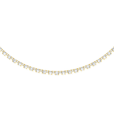 Luminesce Lab Grown 6 Carat Diamond Necklace in 10ct White Gold