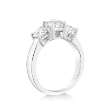Load image into Gallery viewer, Luminesce Lab Grown Sterling Silver 2 Carat Diamond Trilogy Ring