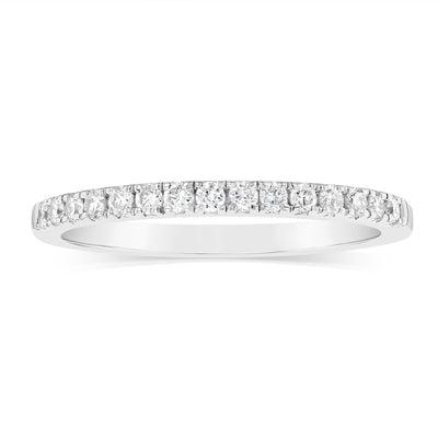 Luminesce Lab Grown 1/4 Carat Diamond Eternity Ring in Sterling Silver