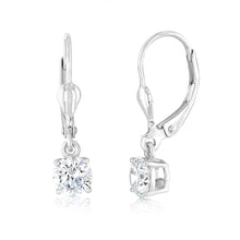 Load image into Gallery viewer, Luminesce Lab Grown Sterling Silver 1.20 Carat Diamond Earrings