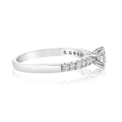 Luminesce Lab Grown 9ct White Gold 1/2 Carat Diamond Ring