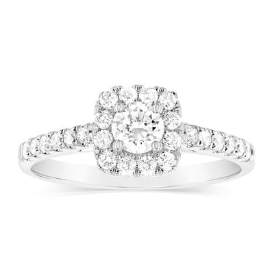 Luminesce Lab Grown 9ct White Gold 0.60 Carat Diamond Ring