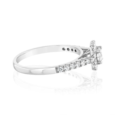 Luminesce Lab Grown 9ct White Gold 0.60 Carat Diamond Ring