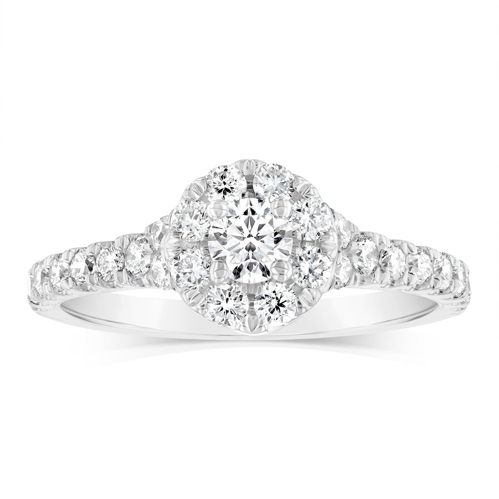 Luminesce Lab Grown 9ct White Gold 3/4 Carat Diamond Ring