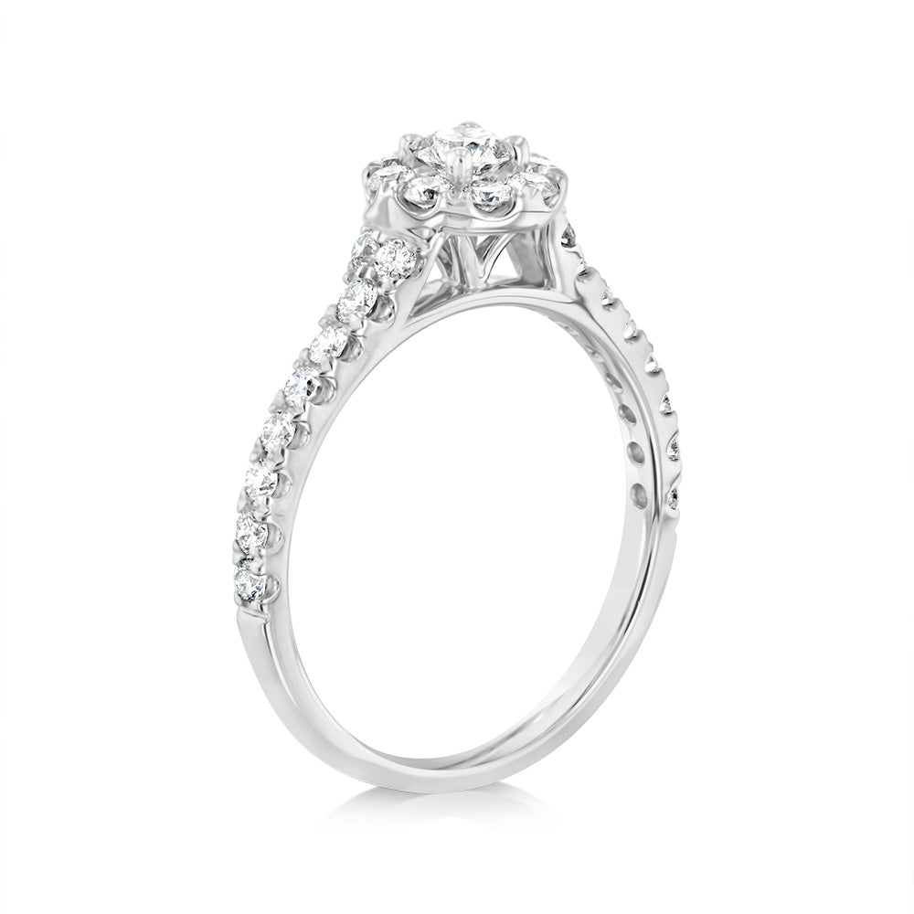 Luminesce Lab Grown 9ct White Gold 3/4 Carat Diamond Ring