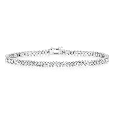 Luminesce Lab Grown 1 Carat Diamond Bracelet in Sterling Silver