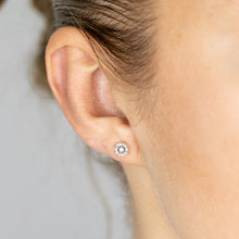 Load image into Gallery viewer, Luminesce Lab Grown 9ct Yellow Gold 1/10 Carat Diamond Stud Earrings