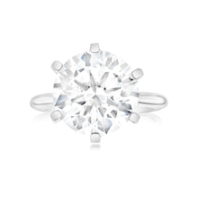 Load image into Gallery viewer, Luminesce Lab Grown 18ct White Gold Solitaire Ring in 6 Carat Certified Diamond