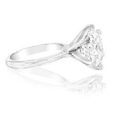 Load image into Gallery viewer, Luminesce Lab Grown 18ct White Gold Solitaire Ring in 6 Carat Certified Diamond