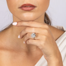 Load image into Gallery viewer, Luminesce Lab Grown 18ct White Gold Solitaire Ring in 6 Carat Certified Diamond