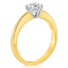 Load image into Gallery viewer, Luminesce Lab Grown 18ct Yellow Gold 3/4 Carat Diamond Ring