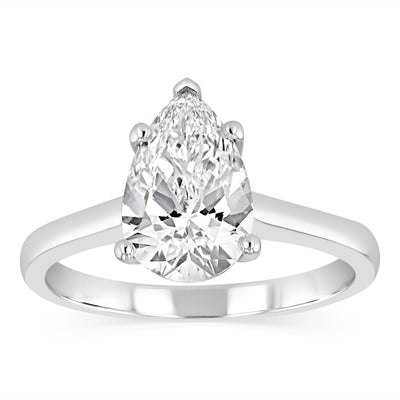 Luminesce Lab Grown 18ct White Gold 2 Carat Diamond Ring