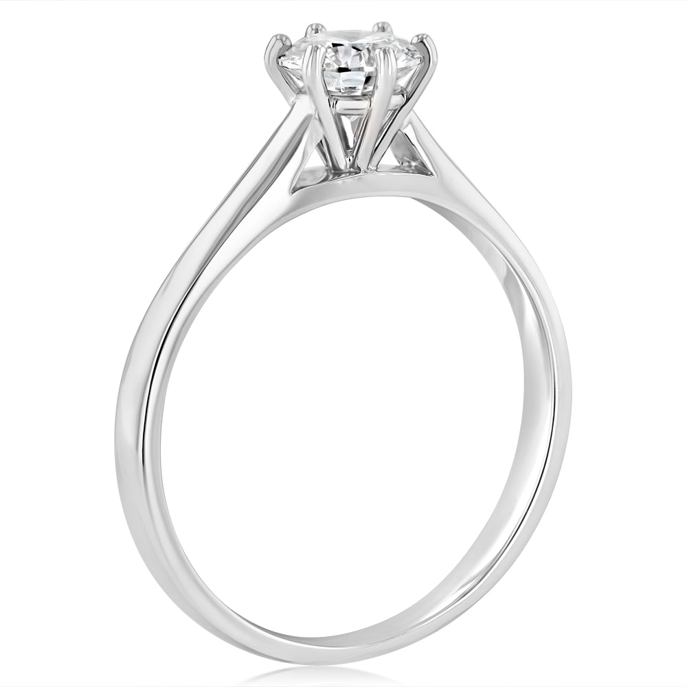 Luminesce Lab Grown 18ct White Gold 0.80 Carat Diamond Ring