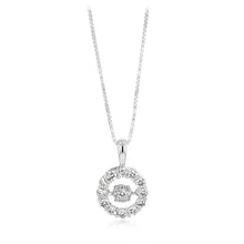 Load image into Gallery viewer, Luminesce Lab Grown 0.40 Carat Diamond Circle Pendant in Sterling Silver
