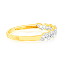 Load image into Gallery viewer, 9ct Yellow Gold 1/4 Carat Luminesce Lab Grown Diamond Dress Ring