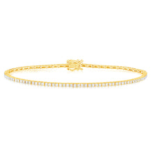 Load image into Gallery viewer, 1 Carat Luminesce Lab Grown Diamond Tennis Bracelet in 9ct Yellow Gold