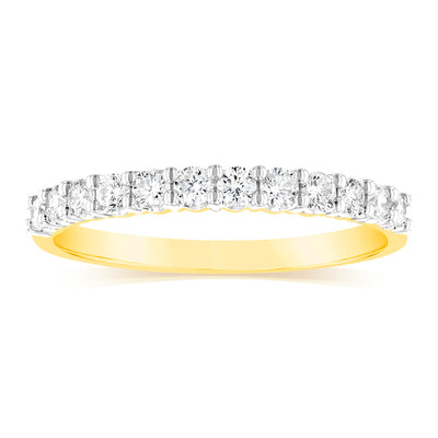 Luminesce Lab Grown 18ct Yellow Gold 0.30 Carat Diamond Eternity Ring