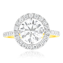 Load image into Gallery viewer, Luminesce Lab Grown 18ct Yellow Gold 2.5 Carats Diamond Solitaire Fancy Ring