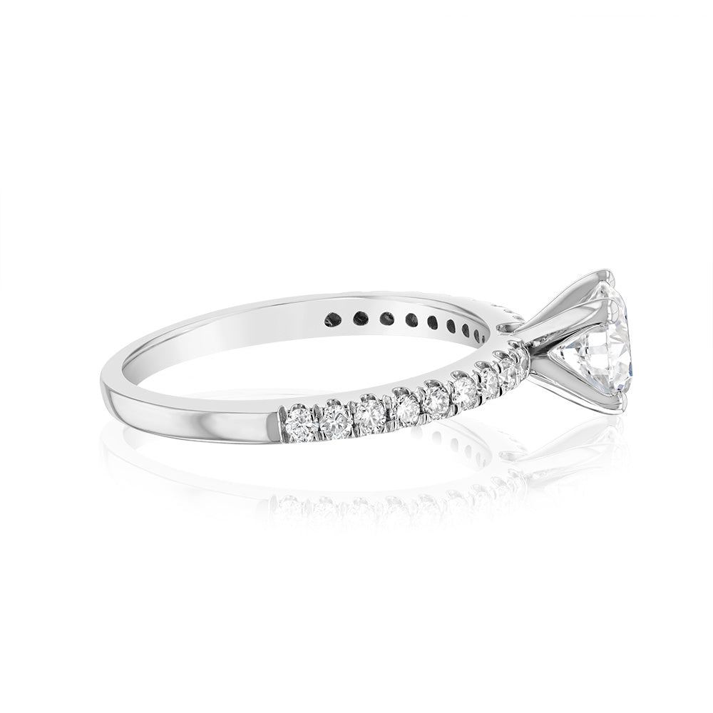 Luminesce Lab Grown Platinum 1 Carat Diamond Engagement Ring