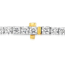 Load image into Gallery viewer, Luminesce Lab Grown 4 Carat Diamond Tennis Bracelet in 9ct Yellow Gold