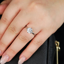 Load image into Gallery viewer, Luminesce Lab Grown Sterling Silver 2 Carat Diamond Solitaire Ring
